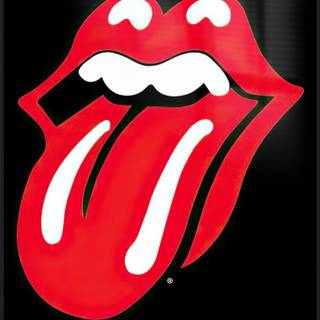 The Rolling Stones tongue and lips logo poster wallpaper