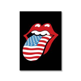 The Rolling Stones tongue and lips logo poster wallpaper