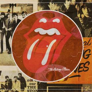 The Rolling Stones tongue and lips logo poster wallpaper
