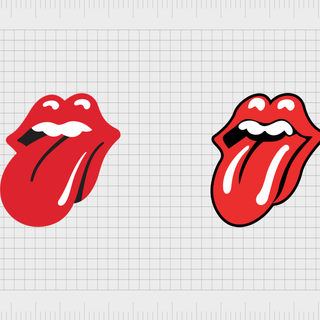 The Rolling Stones tongue and lips logo poster wallpaper