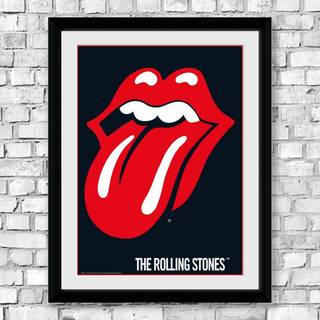 The Rolling Stones tongue and lips logo poster wallpaper