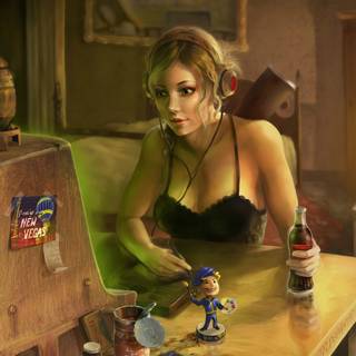 Fallout girl wallpaper