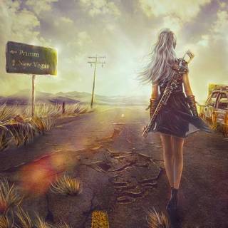 Fallout girl wallpaper