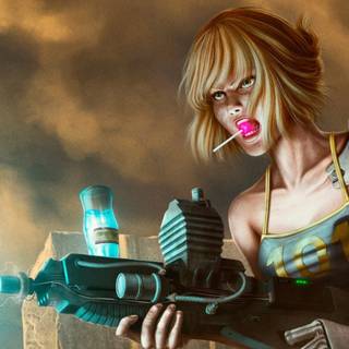 Fallout girl wallpaper