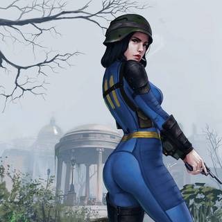 Fallout girl wallpaper
