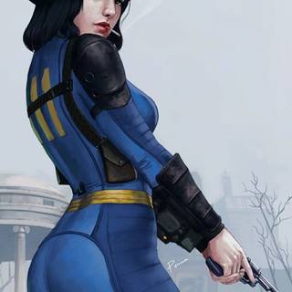 Fallout girl wallpaper