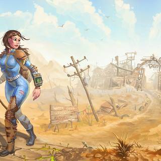 Fallout girl wallpaper