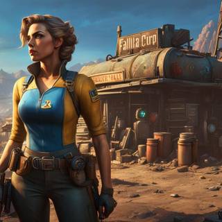 Fallout girl wallpaper