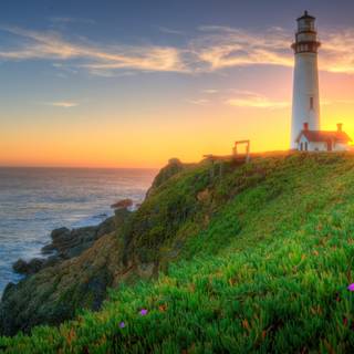 Lighthouse spring wallpaper