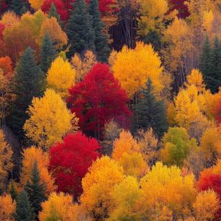 Autumn trees mobile wallpaper