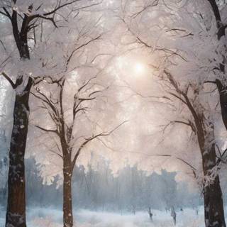iPhone nature winter wallpaper