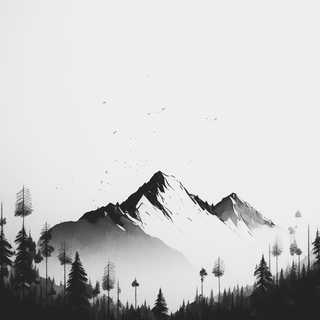 Winter minimalist Macbook wallpaper