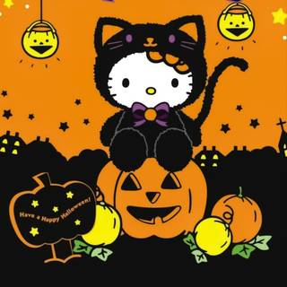 Kuromi scary Halloween wallpaper