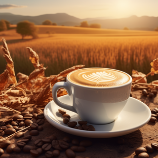 Coffee fall wallpaper