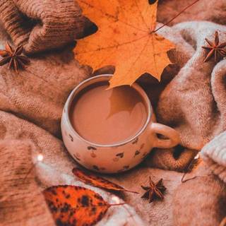 Coffee fall wallpaper