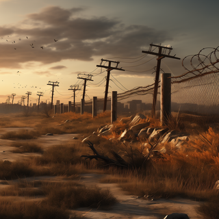 Post apocalyptic landscape wallpaper