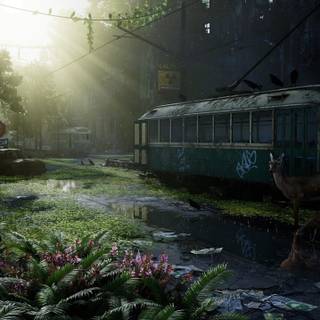 Post apocalyptic landscape wallpaper