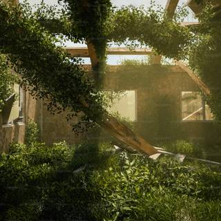 Post apocalyptic landscape wallpaper