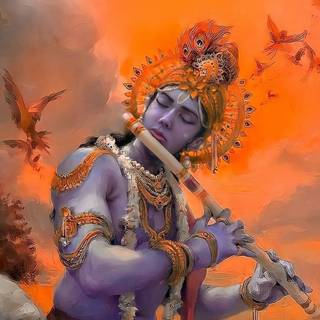 Lord Krishna laptop wallpaper