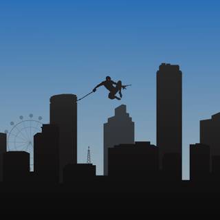 Spider-Man minimalist phone wallpaper
