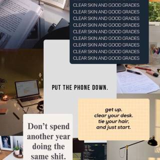 Studying iPhone wallpaper