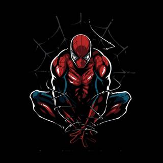 Spider-Man minimalist phone wallpaper