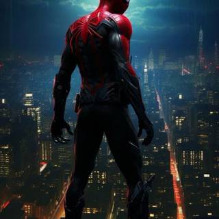 Spider-Man minimalist phone wallpaper