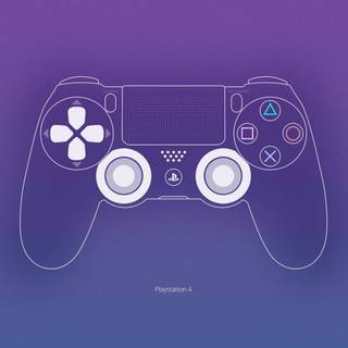 Girl gamer PS4 wallpaper
