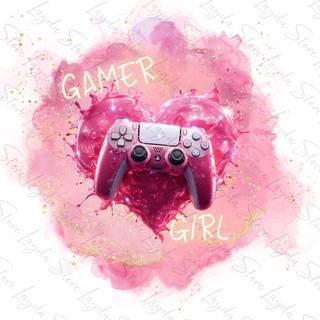 Girl gamer PS4 wallpaper