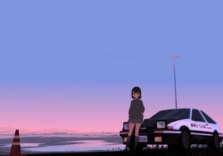 JDM car anime wallpaper