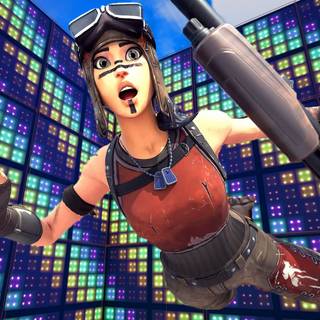 Girl gamer PS4 wallpaper