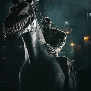 Venom horse riding wallpaper