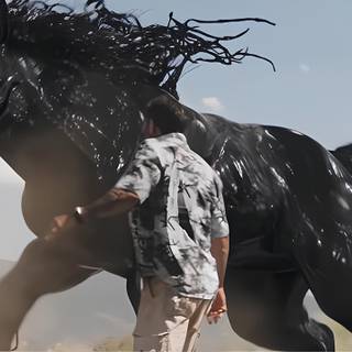 Venom horse riding wallpaper