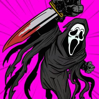 Grim Reaper and Ghostface wallpaper