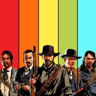 Red Dead Redemption 2 characters wallpaper