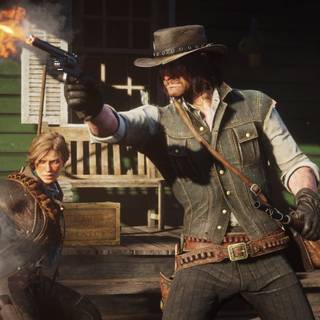 Red Dead Redemption 2 characters wallpaper