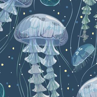 Jellyfish art wallpaper