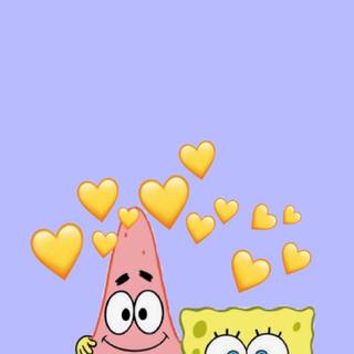 Cute blue Spongebob wallpaper