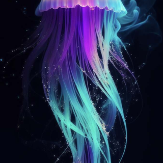 Jellyfish art wallpaper