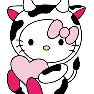 Hello Kitty cow wallpaper