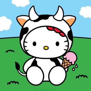 Hello Kitty cow wallpaper