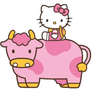 Hello Kitty cow wallpaper