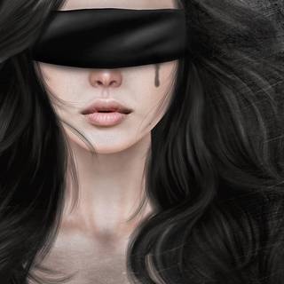 Blindfolded wallpaper