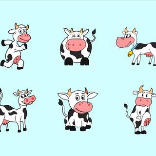 Animated cows wallpaper
