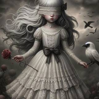 Blindfolded wallpaper