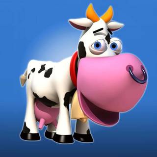 Animated cows wallpaper