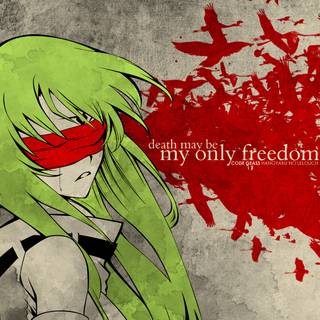 Blindfolded wallpaper