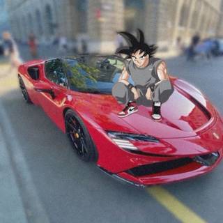 Goku car wallpaper
