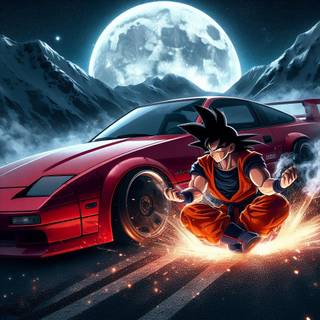 Goku car wallpaper