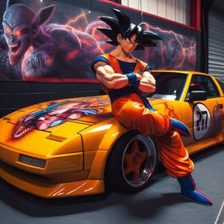 Goku car wallpaper
